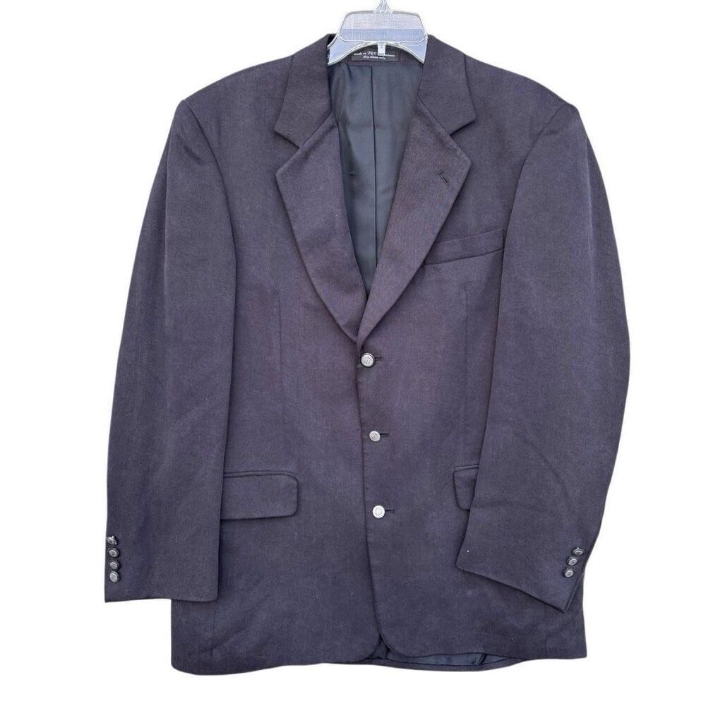 GIANFRANCO RUFFINI Italy Charcoal Black Blazer Men Size No Tag